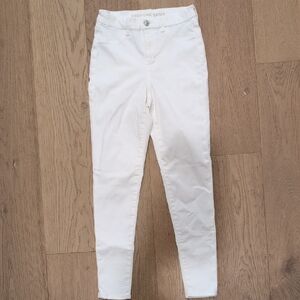 American Eagle Cream Stretch Jeans